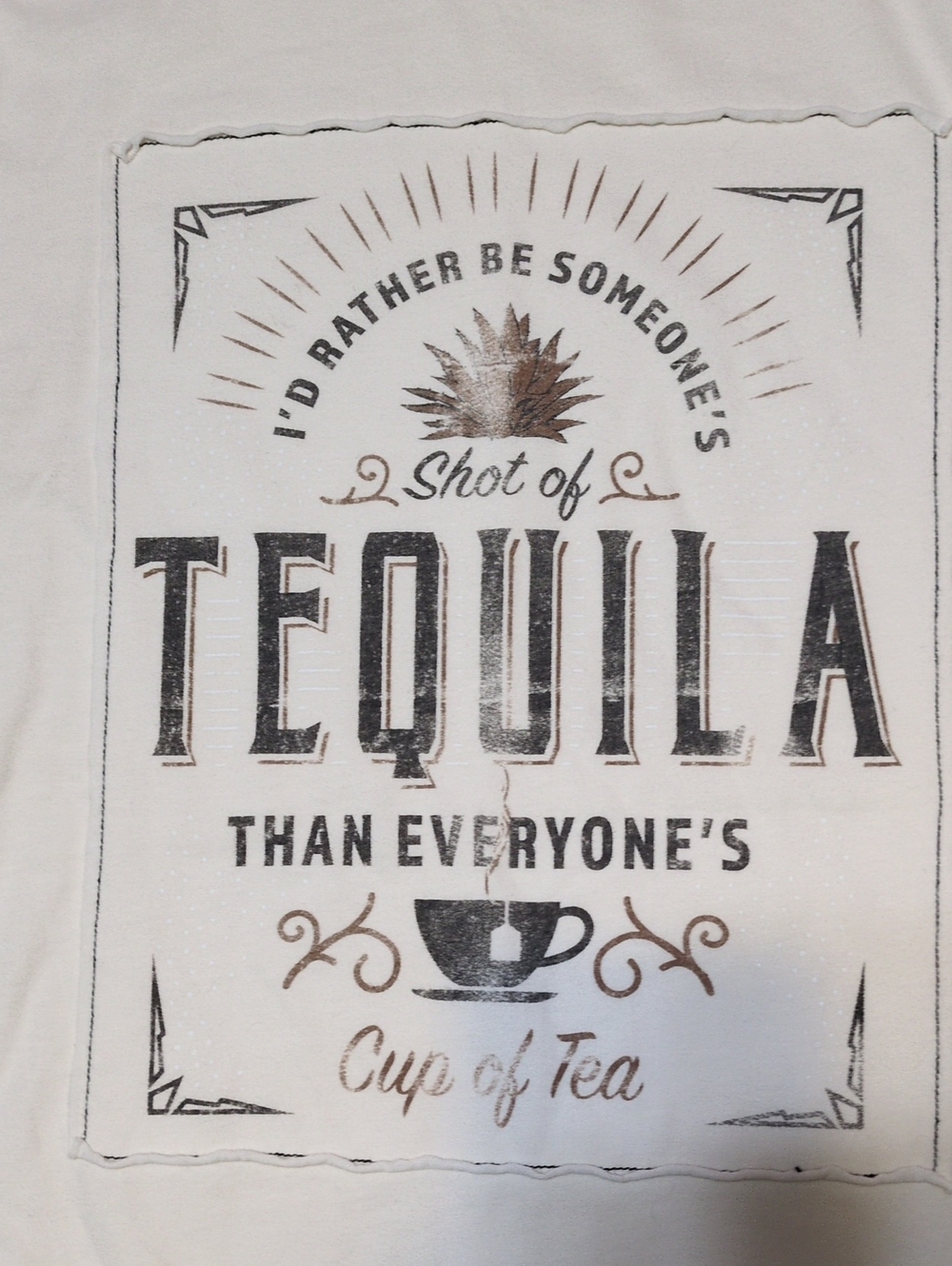 Idyllwind Tequila Graphic Tee Boot Barn Cream Ivory Short Sleeve Cotton Shirt S